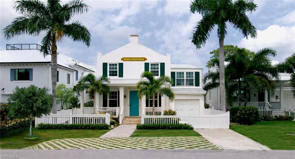 Welcome to Antigua Island House model at The Island Cottages in The Bayshore Arts District - a special family of Olde Florida Contemporary custom designed single family homes on Jeepers Drive.

In the last 10 years, the Developer/Designer of these cottages has worked individually with 11 new owners to fashion this unique vintage urban environment at the Heart of The Bayshore Arts District adjacent to The Bayshore/Sugden Park Boardwalk and Lake Avalon’s white sand beach and sailing center. These new residences will be constructed by Naples’ renowned local builder, Gulfstream Homes.

All the Cottages in The Island Cottages in The Bayshore Arts District have been given names by their owners. These names are by agreement designated as memorializing a favorite island which is important to the owners. Further, in every case the homes are decorated with a historic “Quarterboard” sign with the name and a matching house number sign designating thee Jeepers Drive house number.

The Antigua Island House model is an outdoor-living dream! It features a large friendly front porch, a huge open concept great room (Kitchen, dining and living) and a generous screened lanai on the first level, 4 bedrooms (2 premier and 2 guest) on the mezzanine and 2nd level with 2 private decks and 3 1/2 baths. Antigua House is a total build of 3474 square feet of which 2341 square feet are interior air conditioned spaces. The site layout provides for parking for 5 cars with 2 in the garage.

The concept is to offer the new owner the opportunity to personalize the design by selecting all interior finishes creating a space that perfectly reflects your style and taste and to custom design the outdoor living areas to include pool, spa, gardens, patios, outdoor cooking areas etc.

Whether you’re seeking a full time residence, seasonal retreat or investment property, these Island Cottages offer the ideal combination of luxury, style, flexibility and location. Perfectly positioned at the vibrant center of Naples’ most unique downtown village, The Bayshore Arts District, you’ll enjoy the convenience of walking, biking or boating to local restaurants, cafes, breweries, wine bars, boutiques and neighborhood shops as well as The Naples Botanical Garden, The Naples Bay Boat launch and the National Pickleball Center. Around Naples Bay, 5th Avenue is just 5 minutes away with 3rd Street shopping and the Naples Beaches just beyond that.

With new homes and exciting development continuing to transform the area, this is an opportunity to own a brand new home, a vintage Island Cottage, in Naples fastest growing, most unique and exciting waterfront neighborhood.