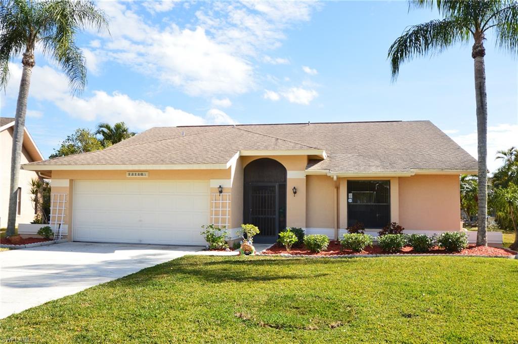 H.12688 - Charming 3 bedroom/2 bath pool home. Open, airy great room plan with large kitchen and dining room. Spacious master suite opens to peaceful screened lanai featuring recently renovated pool with new tile, coping and resurfaced pool deck. Great floor plan with separation of master and guest rooms with their own bathroom. In-home laundry and attached two car garage on a generous lot in a quiet neighborhood. Manual storm shutters throughout. The community features numerous amenities which are undergoing a $1 million renovation. Community features a pool, clubhouse, workout room and more.  All within minutes of schools, restaurants, shopping, entertainment and some of Southwest Florida's most beautiful beaches.