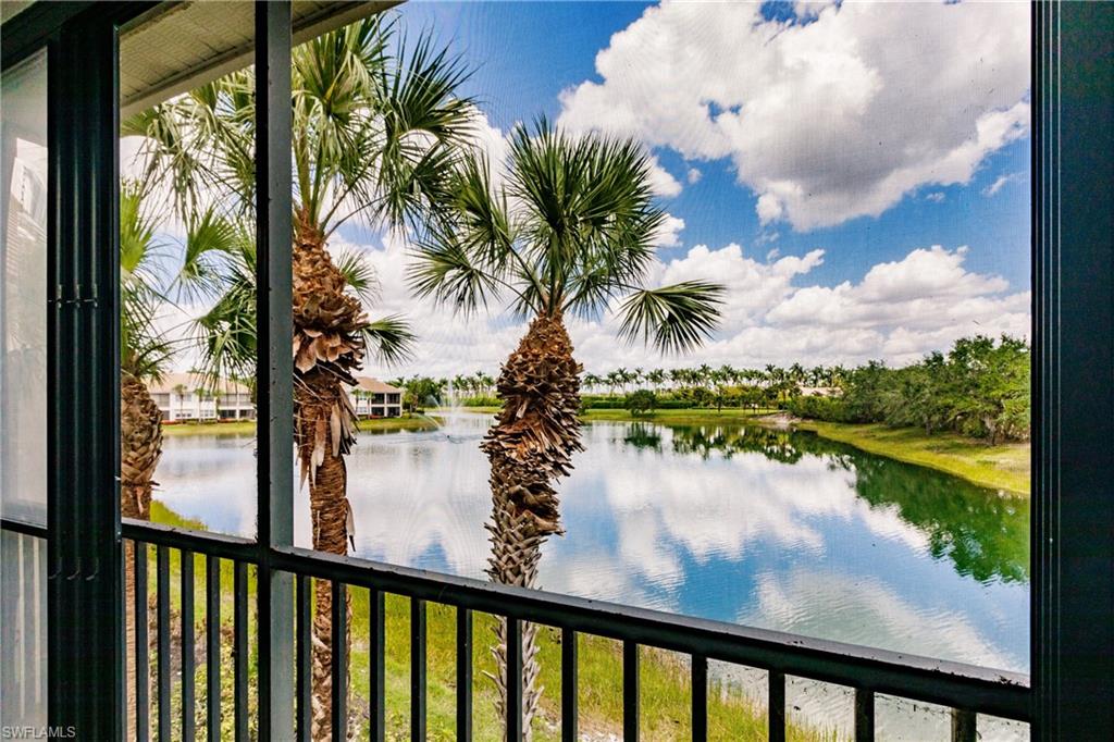 Prime Location with Stunning Lake Views! (Check out the Newly Renovated Primary Bedroom & Bathroom) Welcome to Valencia, where this exceptional residence awaits you. Situated in the first building on the right, this home is just steps away from the Beautiful Blue Water Beach Grill and boasts unparalleled amenities. This spacious 3-bedroom, 2.5-bathroom home, plus a den, offers a luxurious living experience. The updated kitchen features modern cabinets, a stylish backsplash, and elegant granite countertops. Additional highlights include diagonal tile flooring, a lanai enclosure, a newer AC unit, a hot water heater, and a generator. Miromar Lakes Beach and Golf Club, ideally located between Naples and Fort Myers, offers a resort lifestyle with nearly 2 miles of white sandy beach and 700 acres of freshwater lakes. Enjoy the Arthur Hills “Signature” Championship Golf Course and Clubhouse, a beach club with an open-air beach grill, a 10,000 sq. ft. resort-style pool, tennis courts, pickleball, bocce, a marina, boat docks, water skiing, sailing, a fitness center, and a spa. The Beach Clubhouse provides fine dining, a library, a wine room, a game room, and a business center, ensuring that every need is met. Don’t miss the opportunity to experience luxury living at its finest!