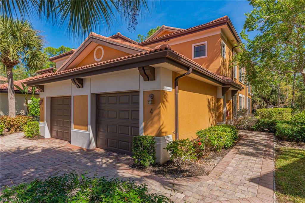Highly sought after second floor unit in Gusto Bella Vita with vaulted ceilings. Unit features 1877 square feet under air with an open concept. Condo features fresh paint throughout, new lighting throughout, new ceiling fans throughout, vinyl flooring in the living areas with tile in the kitchen and baths, wide baseboards, architectural cutouts, stainless steel appliances and granite in the kitchen and baths. Community has a clubhouse with exercise room and outdoor pool and spa. Bella Vita is conveniently located near I-75, close to a variety of shopping and restaurants, and a short distance to the beach.