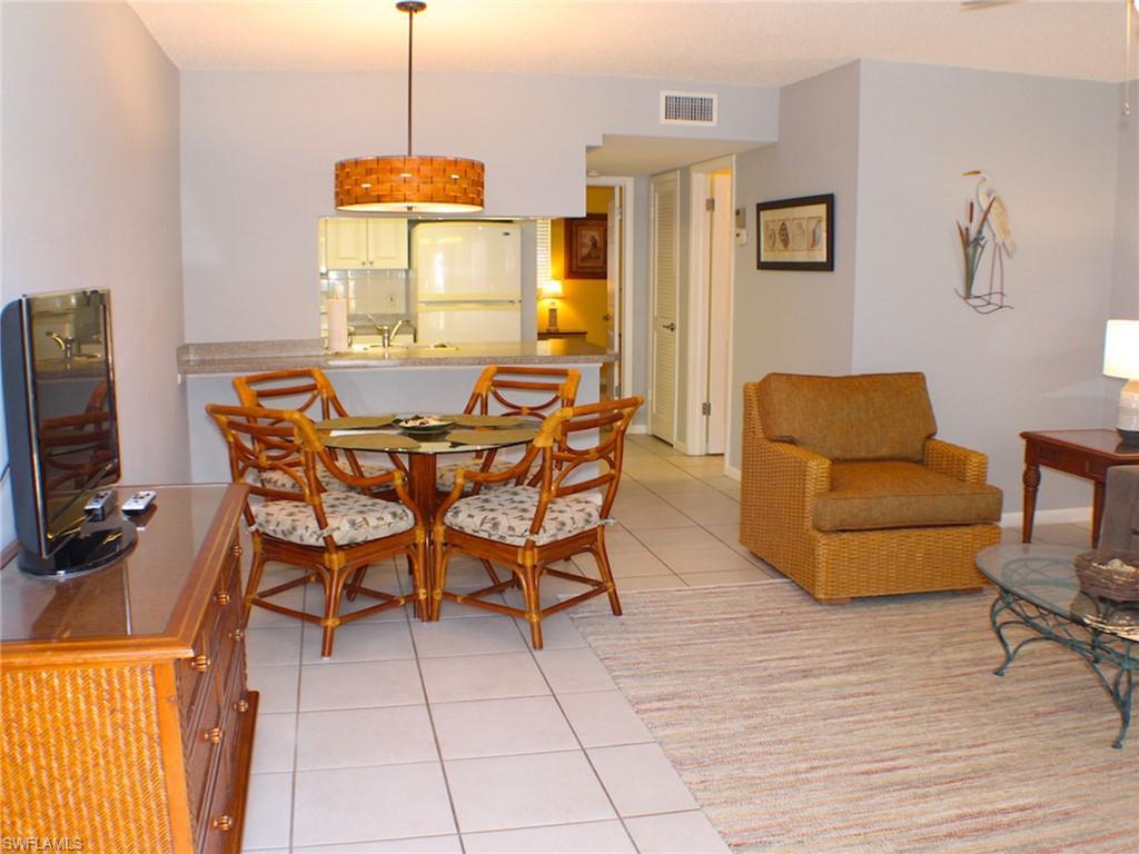 One of Sanibel’s best values! This nicely updated and fully furnished condo is located on the East end which provides easy access to lots of restaurants, shopping and the causeway. The kitchen has been opened up providing a breakfast bar and the bath has been nicely remodeled. Sanibel Arms is a very popular complex for weekly rentals with onsite rental management, a pool, dockage for a boat, a large community room and laundry facilities. Owners may have pets! Easy to show. This is a terrific second home and/or rental property on Sanibel. Put this on your list to see today!