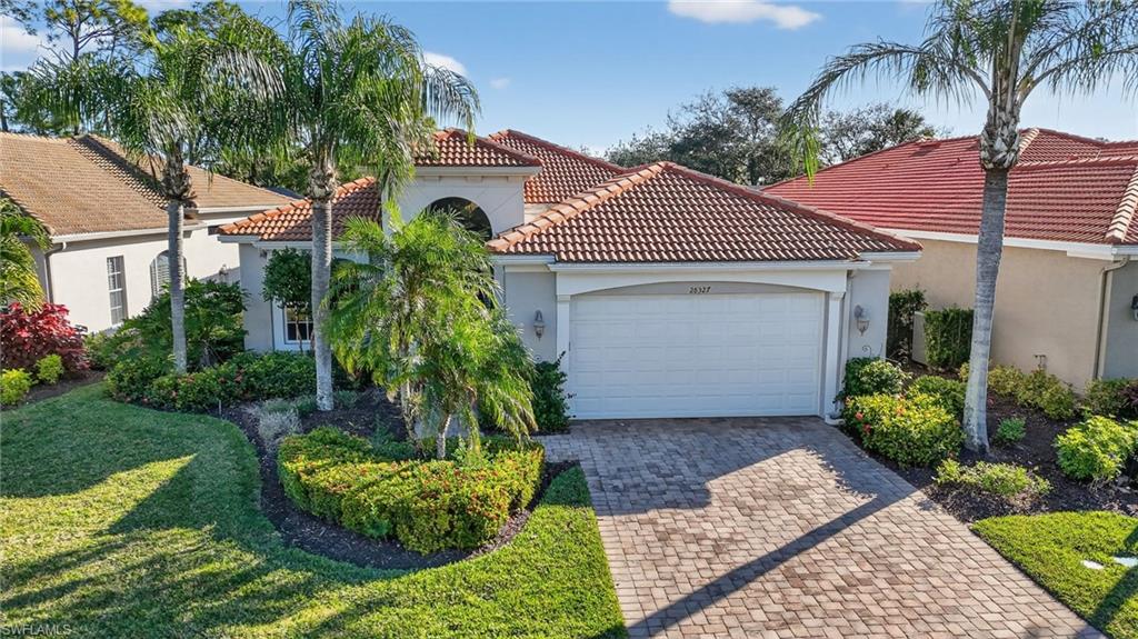 VASARI COUNTRY CLUB IS THE PREMIER "BUNDLED" GOLF & COUNTRY CLUB IN SOUTHWEST FLORIDA! THIS STUNNING REMODELED ($300,000+/-) DECORATOR FURNISHED 3 BEDROOM, DEN, 2 BATH, POOL-SPA HOME HAS IT ALL INCLUDING $1,000,000 FAIRWAY (14TH) VIEWS. Open floor plan, all tile floors for ease of maintenance, all 8' doors, 12' volume ceilings w/tray and crown molding throughout the home. Home has lots of glass windows and sliders which keeps the home LIGHT-BRIGHT & SUNNY all year round. "CHEFS" KITCHEN WITH ALL CUSTOM MAHOGANY WOOD CABINETS, HIGH END STAINLESS STEEL APPLIANCES, LEVEL 5 MARBLE TOPS, TILE BACK-SPLASH, PANTRY AND CENTER-ISLAND WORK STATION. MASTER BEDROOM HAS SOARING CEILINGS, his & hers separate walk-in closets, dual QUARTZ sinks and vanities, SOAKING TUB AND ALL GLASS &TILE WALK-IN SHOWER. POOL DECK AND LANAI HAVE GREAT VIEWS OVER THE FAIRWAY, POOL AND SPA ARE HEATED FOR YEAR ROUND ENJOYMENT. Vasari is special with an 18 hole golf course challenging for players of all levels; 6 tennis courts for personal play or league play; three bocce courts with an extremely active bocce league; fitness center; resort style pool with food and drink service during season; and two separate restaurants at the clubhouse. THE UPSTAIRS is a "formalized" dining area is a great place for friends to meet over a gourmet or themed dinner and or a casual lunch after a round of golf, or tennis. The TAVERA BAR & RESTAURANT is for casual dining has become the energized "get together" meeting place for members after golf, tennis, cards, a quick workout at the fitness center, a lively book club discussion or just sipping an afternoon drink prepared by one of the talented mix-ologist. The home has a nearly newer roof; and a new air conditioning system. VASARI IS CLOSE TO EVERYTHING: ALL MAJOR SHOPPING, THE BEACHES, COCONUT POINT, RSW INT'L AIRPORT, CHURCHES, HOSPITALS, RESTAURANTS AND THE BEST OF SOUTHWEST ENTERTAINMENT. Located down the road from Mercato and just minutes from Coconut Point. HOME COMES WITH ONE YEAR COMPLETE HOME WARRANTY FOR TOTAL BUYER COMFORT.