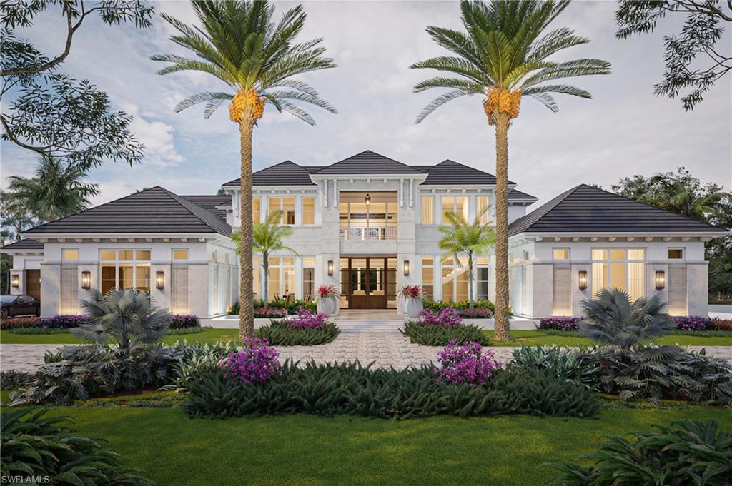 VIV Homes in collaboration with Kukk Architecture proudly presents this classic and timeless Port Royal legacy home which is the absolute pinnacle of new construction in Naples. Situated on a sprawling lot and a half, this magnificent residence offers 5 bedrooms plus a study, more than 10,000 square feet of living space, 4 car garage, and a magnificent 70’ resort style pool alongside unrivaled bespoke finishes inside and out. Home is situated with extensive wide water views of Morgan’s Cove and is just a short walk to the Port Royal club amenities and beach.