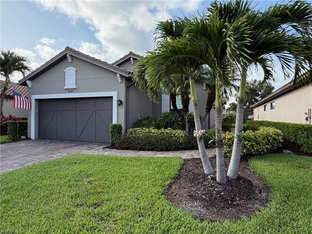 Welcome home to this beautiful furnished, 3BR, 3 Bath + Den, Lakeview home nestled in the highly desirable Esplanade of Hacienda Lakes. Special features include an oversized screened in lanai with an above ground Hot Springs - salt water Hot Tub, an extended garage, whole house portable generator and much more!