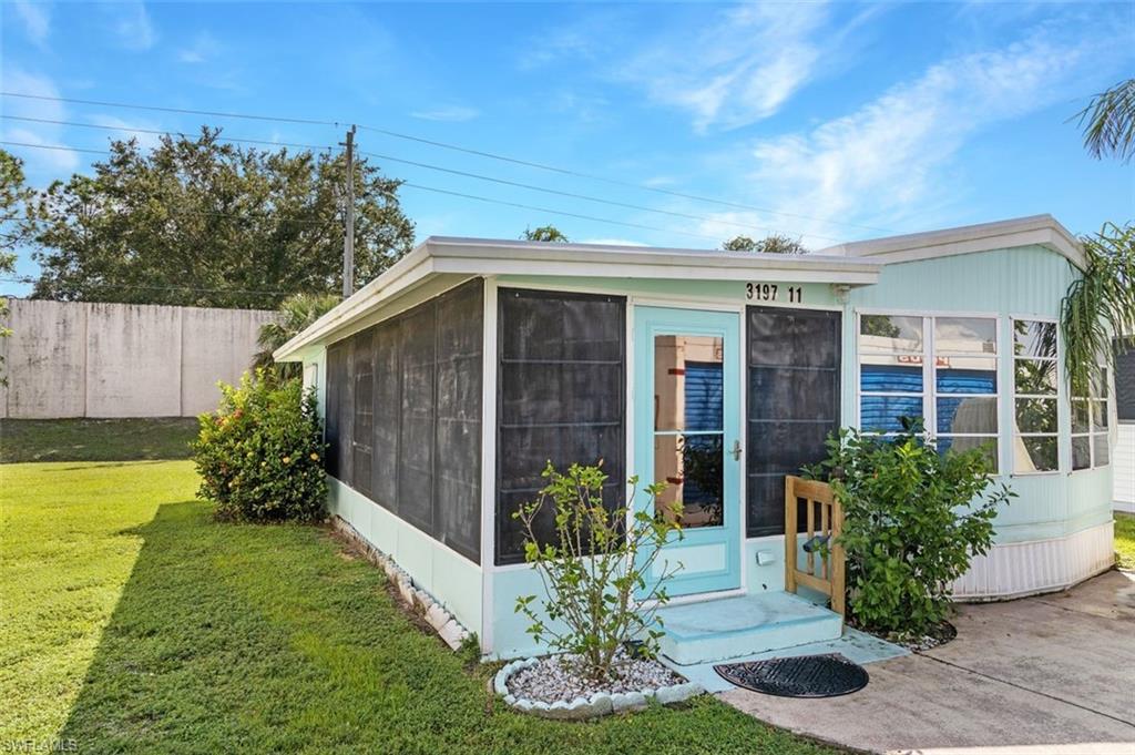A 55+ Community where you own the land and your modular. Awesome 1 bedroom 2 bath TURNKEY property. GOLF CART IS ALSO INCLUDED!! Great socially active 55+ Community with Club House, Community Pool, BBQ and Grilling Area and much more. It features one of the lowest dues in Southwest Florida!! With plenty of shopping and dining around...The beach is only 15 minutes away. Ideal for full time or seasonal living