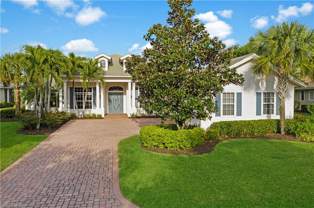 LOCATION and PRICE = VALUE!   This home has a very popular OPEN FLOOR PLAN with 3 bedrooms, 3 full bathrooms, a DEN with wood flooring and an attached 3 car garage.  The VIEW....nothing less that SPECTACULAR!  Located on Sanctuary Pointe showcasing a variety of custom built homes with mature landscaping.  The lanai is HUGE and has plenty of room to entertain, lay out in the warm Florida sun or simply enjoy the heated pool and spa.   There's also a GAS FIREPLACE and a large exterior space under roof where you can enjoy the outdoors in the shade.  Verandah has 2 championship golf courses, tennis, KAYAKING, 9+ MILES OF BIKING AND WALKING TRAILS, bocce ball and a State of the Art Fitness Center. Verandah is close to downtown Fort Myers and both the Fort Myers and Punta Gorda Airports.  FISHING, BOATING AND WAVE RUNNING ON THE CALOOSAHATCHEE RIVER just 2 miles north of the Verandah front gate.