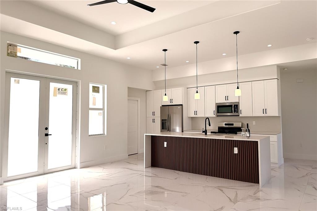 READY TO MOVE-IN JULY, 2026 - New Construction- Beautiful 3 bed 2 bath. Large master bedroom with 2 walk-in closet and dual sinks. Equipped with high quality impact windows and doors. Well designed single family home. This home features an open space in the living room, dining room and kitchen which amplifies comfort with modern design. Quartz countertops, beautiful tiles and top finishes.
