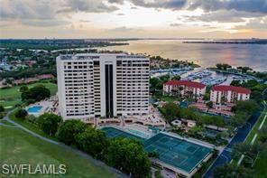 Gorgeous River views and Sunset views from this Ariel Condo.  If you are looking for a fabulous location and an active community then you need to be here.  The Ariel offers luxury living.  This unit is waiting for your personal touch.  Offering a lovely kitchen with granite counters and stainless steel appliances. Spacious master bedroom with extensive closet space, jacuzzi bath plus separate shower, double sinks, and plenty of cabinet space. Lovely screened patio off the master bedroom to enjoy. Open Living and Dining area with a patio. The Ariel offers exclusive use of private guest suites, billiard/rec room, fitness room, heated resort-style pool, clay tennis courts, banquet facilities, and under-building parking.