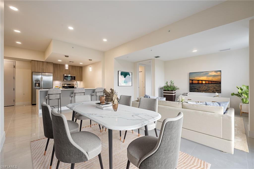 Only 6 New Construction Condos! Don’t miss this opportunity to own one of the last available residences in the newest community at Bonita
Fairways, just completed fall of 2024! LOW HOA! Just 5 miles from Bonita Beach, this community offers the perfect combination of coastal
proximity and peace of mind, situated in a NO FLOOD zone for enhanced safety and security. Among the remaining units is the Cypress layout,
our most spacious floor-plan in the entire community and the only corner unit! This thoughtfully designed 3 BR condominium spans 1,616 sq.ft
and is located within a modern 4-story building constructed to meet the latest & safest building codes. The Cypress is filled with premium
features, including: •Spacious screened-in balconies •Storm-resistant impact windows •Modern kitchen with quartz countertops, stainless steel
appliances, designer cabinetry, under-cabinet lighting, and a waterfall island •En Suite Master Baths with Dual Vanities & Sinks •Energy Efficient
A/C, Heat, Windows and Insulation •Washers and Dryers Included. Big bonus: The building’s first floor is dedicated to covered parking, with
convenient elevator access directly to your unit floor. Plenty of guest parking options available. Botanika is surrounded by an expansive nature
preserve, home to protected trees and native turtle species, ensuring a harmonious integration with the natural environment. Enjoy exclusive
access to a resort-style pool, spa, and resident’s pool cabaña in addition to Bonita Fairways’ extensive community amenities which include an
other resort-style pool, spa, tennis courts, pickle-ball, bocce ball, state of the art fitness center, gated entry, and more. Significant perk: Enjoy
the privately owned 18 hole public executive golf course located within Bonita Fairways (no mandatory memberships). Designed by Gordon
Lewis, Bonita Fairways is a par 61, 3500 yard golf course perfect for all ages and levels of golfing! The natural beauty of the nature preserve
and abundance of lakes that surround the course challenge your short game as well as your long game! Enjoy a full size putting green to
practice your short game before heading out, a fully stocked pro-shop, and after your round stop by the Bobcat Café for a cold drink and
delicious meal! The highly profitable golf course significantly contributes to the community budget, supporting ongoing repairs and
enhancement of amenities. This includes plans for upcoming additions, such as a 2nd pool at the clubhouse, further enriching the community
experience! Bonita Fairways is an active community with activities and events all year round. Situated just minutes from the stunning beaches
of Bonita Springs and Naples, this exceptional location offers unparalleled convenience. Enjoy easy access to upscale shopping, dining at The
Promenade and Coconut Point mall, as well as a variety of entertainment options just within a short drive or bike ride