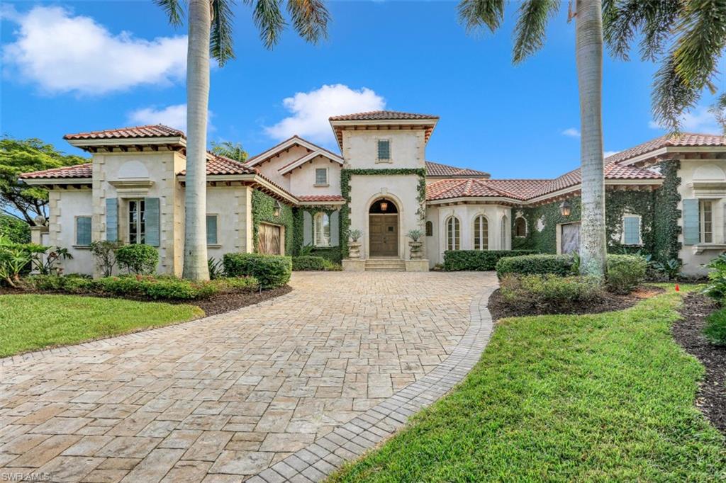 Welcome to this incredibly private and impressive Grand Estate Home nestled inside the gates of the Renaissance community. This entirely remodeled estate is perfectly set on a private oversized cul-de-sac lot, in the ultra-exclusive Terabella neighborhood. This grand estate provides the ultimate retreat and has been meticulously re-envisioned and redesigned by William B. Litchfield - providing a completely updated layout and home arrangement unlike any other home in Southwest Florida. Details in this home exceed even the most luxury home enthusiasts’ expectations - everything from custom wall accents to reclaimed wood beam ceilings intentionally planned by Betty Burgess Design. The home provides endless luxuries including: Sub-Zero, Wolf and Miele Appliances, custom concrete designed kitchen counters, two pools, full summer kitchen, full fitness center, basketball court, home theater, custom bar and wine room. Featuring five bedrooms, six full bathrooms and two half-baths with master suite conveniently located on the first floor. Imagine yourself in this immaculate home by design, with included furnishings purposefully selected to make every room complete, and ready to enjoy!