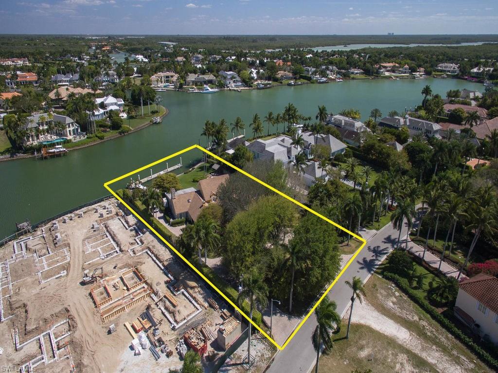 H.11779 - Perhaps one of the best lot and one-half sites presently available offering quiet bay views over Smuggler’s Bay and Man-of-War Cove.  Highlights include 158’ of water-frontage complete with a 98.4’ concrete floating dock.  There are 8 specimen sized oak trees located at 3675 Fort Charles Drive, all 8-trees have been root pruned and could be relocated over the property to create a park-like setting.  Overhead power-lines have been approved by FPL to be buried and have been paid for by the Seller.  Property qualifies for an immediate Port Royal Club Membership.