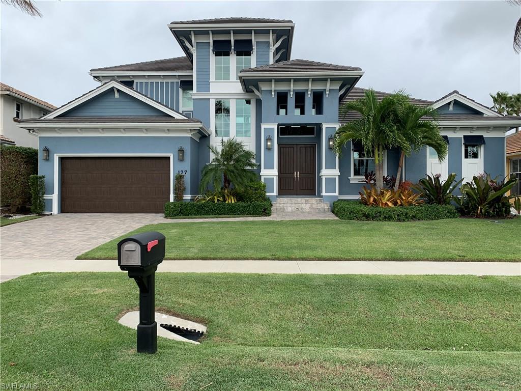 DIRECT ACCESS!!!  STUNNING 4 BEDROOM 4 BATHROOM HOME BUILT IN 2019 WITH BEAUTIFUL WATERWAY VIEWS!  The finest in coastal living with an open floor plan and high end interior finishes throughout.  This custom property features 4 bedrooms, 4 full bathrooms plus den.  Wide plank wood and tile flooring throughout 1st floor primary  bedroom, office and upstairs den.  California Closet system in all bedrooms.  Upgrades include professional appliances, including Thermador, with quartz and granite countertops.  Pocket sliding glass doors in the dining & living rooms open to create a magnificent outdoor living space.  The large lanai features  a beautiful pool with heated spa, travertine flooring and full outdoor kitchen.  Electric privacy shade and hurricane protection.  New dock (2020) 16k lbs boat lift up to 32 ft. boat and 4k lb. 2 jet ski lift.  New seawall (2018) 500 lb in ground propane tank.  Cat four system for 1st floor, alarm system, cameras and surround system.  Furnished.