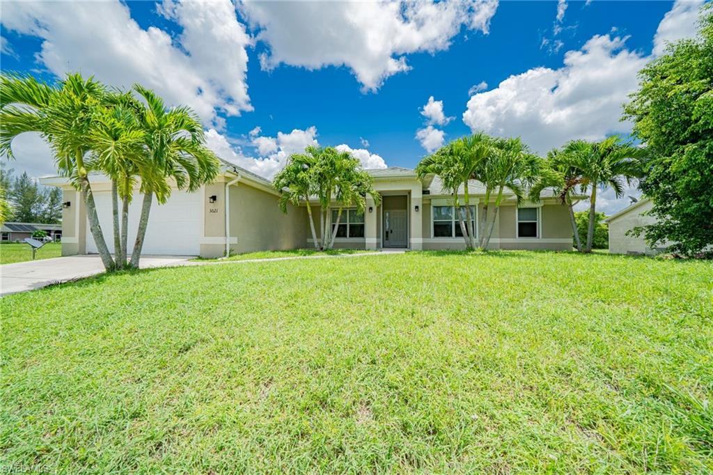 Don’t miss out on this spacious and flexible floor plan in this quiet Cape Coral neighborhood! This 3BED/2BATH home has a bonus room that can be used as a den or a 4th bedroom. In addition to the living room and breakfast nook, there are also two additional areas that can function as a formal dining room, an office, or even a 2nd living room. The master bathroom has an open concept with separate tub & shower, dual walk-in closets, dual sinks, and an enclosed water closet room.  With updated 20” x 20” tile throughout, BRAND NEW soft close cabinets, a large one-bowl rectangular sink, and BRAND NEW granite counter tops, you can feel that much better about calling this one home!

New Frigidaire appliances will be going in 1st week of November.
