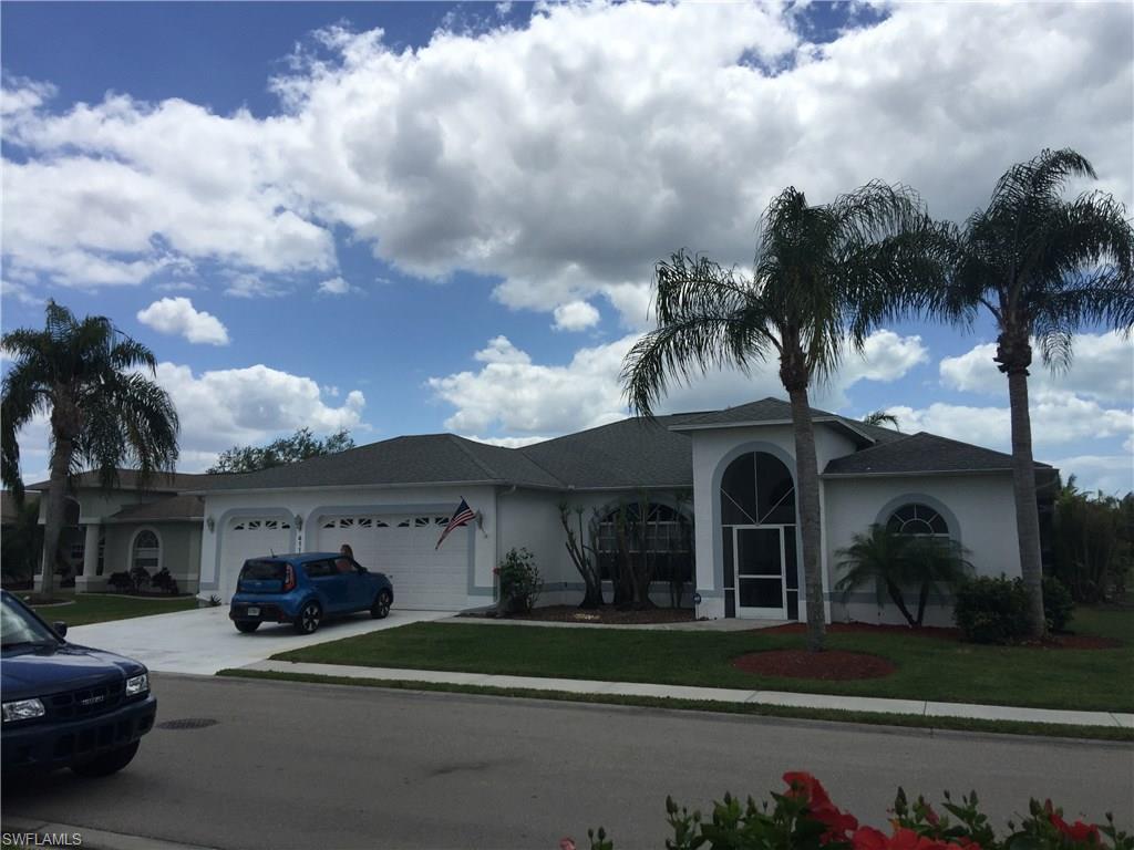 A beautiful lake view home on oversized lot with southern exposure in peaceful and quiet Meadowbrook. True Florida living with split bedroom floor plan, spacious and open living space, large screened outdoor living area and pool.  Entertaining is fun and easy in the large outdoor lanai. While this home needs some TLC, it is value-priced and ready for you to add your own decorating touches.  The house features an over-sized 3 car garage with a separate 10-foot door for indoor boat and trailer storage (extended length). Ride your bike to Coconut Point mall, Hyatt at Coconut Point, and Estero Bay. Additional features: Low HOA fees. Separate well for irrigation. Oversized 80 gallon water heater.