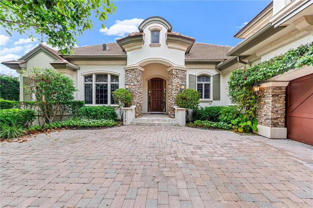 This luxurious estate in Port Royal is the epitome of resort style living located a short walk to the beach and the Port Royal Beach Club. Multiple French doors and large casement windows add a touch of elegance and provide light and views of the lush landscaping, pool, spa, summer kitchen and gas fireplace. Inside features a separate master suite wing with a study containing custom built-in book cases and wood flooring. The guest wing is private and offers two large en-suite bedrooms. There is also a cabana en-suite bedroom that overlooks the pool.  This provides the optimum privacy for your family and guests. The large open kitchen with its top-tier appliances flows into the family room and lanai. This design creates great space for entertaining. Included in this amazing home is a large formal dining room, a living room with marble fireplace and a walk-in climate controlled wine room. There are so many special features in this home that cannot be adequately portrayed in these remarks. Come and see what this piece of paradise is all about.
All Port Royal Homeowners have the option of joining the very exclusive PORT ROYAL CLUB. Construction expected to be completed in 2026.
