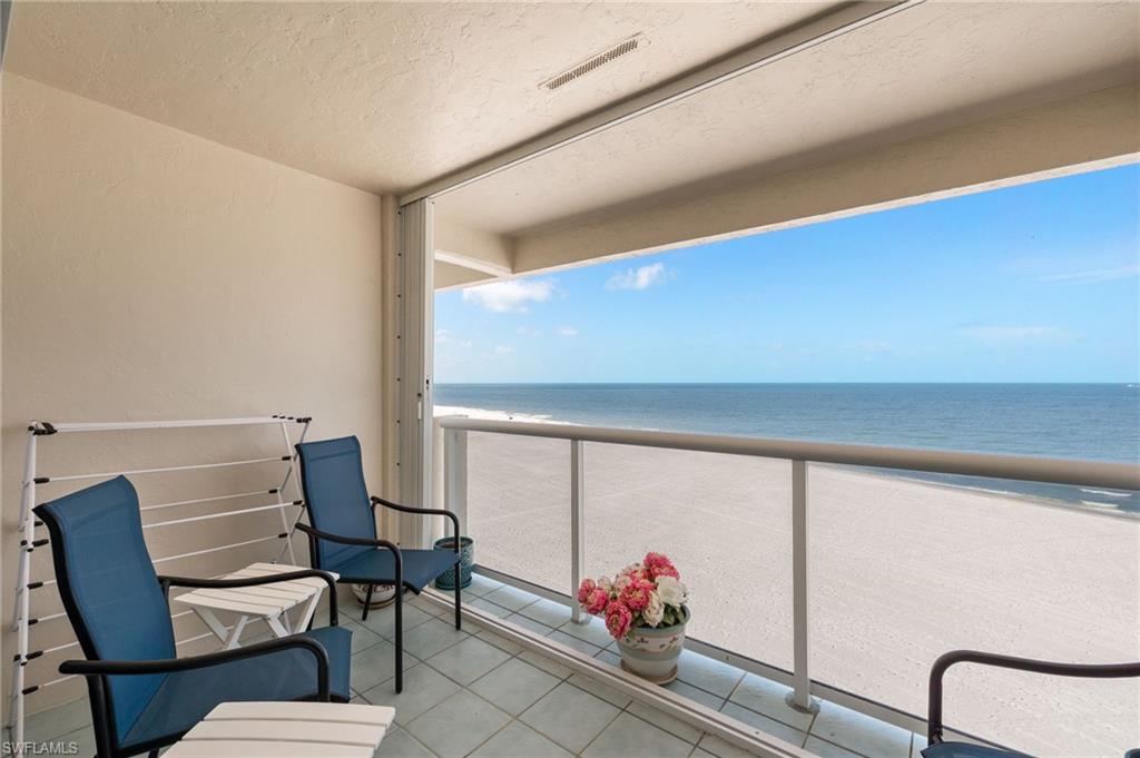 DIRECT CONDO ON THE TOP FLOOR WITH SPECTACULAR GULF VIEWS. STEPS FROM THE WHITE SANDS AND GULF WATERS OF FT MYERS BEACH. This unit is direct gulf front on the 6th floor. Not a side view. The all-new sandy beach is absolutely spectacular. A 2 bedroom 2 bath condo on the top floor rarely comes on the market in this building. Amazing views from your open-air balcony with modern railing and tile floor. Perfect for watching sunrises and beautiful sunsets. All windows and doors are new hurricane-rated impact. This condo has had some nice updates. Spacious master bedroom overlooks the gulf. After a day at the beach, cool off in the resort sized pool. Assigned parking.