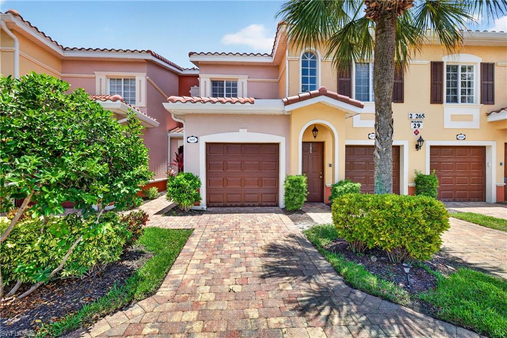 1ST FLOOR UNIT - LEAST EXPENSIVE condo listed in entire community! 2 BEDROOMS & 2 FULL BATHS, WiTH IMPACT WINDOWS & DOORS, in the back of community with lots of privacy & guest parking. Monthly condo fee of $580 includes Premium Cable w/ Dvr, High Speed Internet, Water, and more! Villagio offers 24 hour gated security and multiple resort style pools, newly resurfaced tennis & pickleball courts, wedding venue area, updated fitness facility, movie theater, full menu cafe, and a ice cream bar! Will not last long at this price! Located close to Coconut Point, Miromar Outlets, Gulf Coast Town Center, Estero Library, FGCU, and quick and easy access to exit on 75. BUYER CAN NOT RENT OUT THE PROPERTY PER HOA RULES.