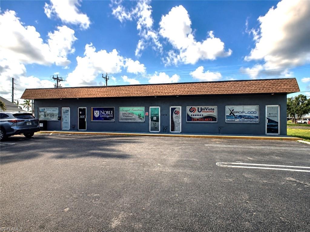 Prime commercial rental opportunity in the heart of Downtown Cape Coral with Unit 2 now available for lease. This newly renovated space offers a private restroom, a welcoming front office or reception area, and a separate rear air-conditioned workspace or storage area, providing a flexible layout suitable for a variety of business needs. Recent improvements to the property include new A/C systems, updated electrical and plumbing, and a new roof, giving tenants the benefit of a modernized and well-maintained environment.

Ideal for professional offices, service-based businesses, retail operations, creative studios, and many other commercial uses, located within the Community Redevelopment Area (CRA) district and enjoys excellent visibility with steady vehicle and pedestrian traffic. The property is just minutes from Cape Coral Parkway, the Cape Coral Bridge, and the many restaurants, shops, and amenities that make Downtown Cape Coral a thriving business destination. On-site parking, along with ample street parking, provides convenient access for both customers and employees, making this an outstanding opportunity to establish or expand your business in one of Cape Coral's most desirable commercial corridors.