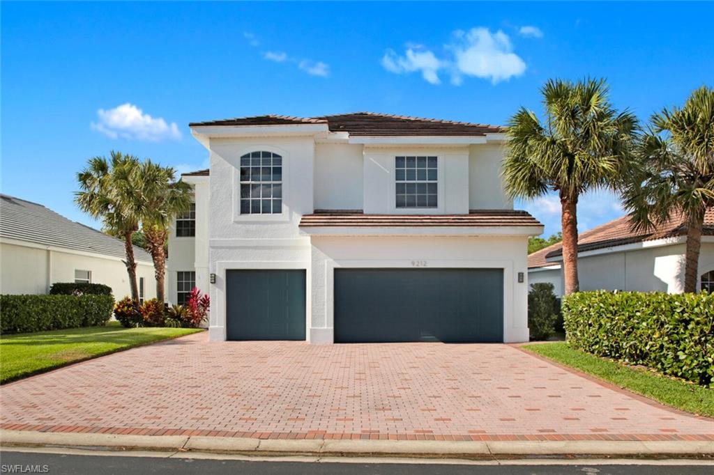 This stunning home in the Estates at Estero River was completely remodeled with modern finishes you would typically find in new contemporary home construction. As you enter this secure community, you will see the homeowner’s exclusive access, Canoe, and Kayak Park with access to the Estero River. Next, pull up to your new home, which looks and feels as if it was recently constructed for you. This was a planned, elegant renovation inside and out. Notable upgrades to the exterior include fresh paint, new front door, lighting, all new landscaping, new grass sod, new a/c, widened driveway, paved walkways & overflow drainage system. Inside you have Eight-foot doors, tall baseboards & new LED fixtures & lighting throughout. Wood floors, new stairs & railing, fresh paint, new curtains, window & door trimming, premium carpet & tile floor, shiplap in the living room, & the oversized kitchen granite countertop island, that is the centerpiece of the home.  Upstairs, there is a dedicated full gym & the same beautiful appointments on this level as well, along with a stunning master suite with walkout deck. The private rear of the home offers a newly built deck and fully refreshed pool and spa.