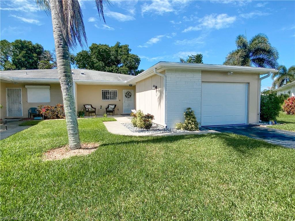 Beautiful 3 Bedroom 2 Bath and 1 Car Garage Villa located in the Peaceful Neighborhood of Leisure Estates. This Home has been Completely Updated for the New Owner to Move right in! Enjoy an Open Concept with a Split Bedroom Floor Plan. Beautiful Laminate Flooring, 5 Inch Baseboards and Crown Molding Throughout the Entire Home. The Master Bathroom has been Completely Remodeled and Features ShipLap Wall, a Brand New Tiled Shower with a Built In Shower Niche and a New Vanity. The Kitchen Features Newer Stainless Steal Appliances an New Over Sized Kitchen Sink and Faucet. White Cabinets with a Beautiful Tile Back Splash. This home has a new AC (2019) Duct Work (2019), Thermostat and Garage Door were just replaced. The Back Lanai has an amazing view and includes Electric Hurricane Shutters. Leisure Estates is a small Non-Gated Community with Low HOA fees and has a Community Pool. You are Minutes From 41, Bell Tower Shops, Restaurants and more! This home shows even better in person! You don't want to miss it! Make your appointment today!