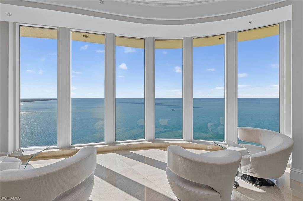 ANOTHER INCREDIBLE PRICE REDUCTION! REDUCED OVER $2.5M! NOW ONLY $590 SF!
The Epitome of luxury living, this extraordinary penthouse offers commanding 360-degree views with both SUNRISES AND SUNSETS of Marco Island and the Gulf! Crowning the top floor of the prestigious Belize at Cape Marco, this one-of-a-kind residence spans half the building and has never been lived in. With an unrivaled 13,528 square feet under air (16,893 total), it showcases uncompromising craftsmanship, architectural brilliance, and sweeping panoramas of the Gulf, Beach, Ten Thousand Islands, and Marco Island’s pristine shoreline.

 Elevator opens to a grand foyer adorned with alabaster, granite, and Crema Marfil marble inlays, setting an unmistakably opulent tone. The grand salon, wrapped in walls of glass and soaring ceilings, is bathed in natural light and frames unforgettable sunsets. A dramatic floor-to-ceiling fireplace—crafted from marble, alabaster, and glass tile—anchors the space with world-class elegance.

The formal dining room is designed for unforgettable entertaining, offering seating for up to 12 guests (possibly more) surrounded by floor-to-ceiling windows that capture sweeping Gulf vistas. The chef’s kitchen, complete with a butler’s pantry and an expansive family room, opens to the western horizon where vivid sunsets paint the sky each evening.

This remarkable residence features six en-suite bedrooms, six full and two half baths, a private office, media room, library, and staff quarters—each opening to one of six expansive terraces showcasing commanding 25th-floor views.

The primary suite is a sanctuary of indulgence, boasting a cedar-lined walk-in closet, private sauna, and an oversized, private rooftop terrace and spacious media room create the ultimate retreat or luxurious hideaway.

Every detail reflects meticulous craftsmanship and timeless sophistication. Completing this unparalleled offering is a private, air-conditioned two-car garage and access to Cape Marco’s world-class amenities, including a beachfront pool, fitness center, tennis courts, and 24-hour security.  This unit pays the same condo fees as the rest of the building! Unbelievable!

A masterpiece without equal, this penthouse redefines luxury coastal living.

One or more photo(s) has been virtually staged, AI generated or rendered.