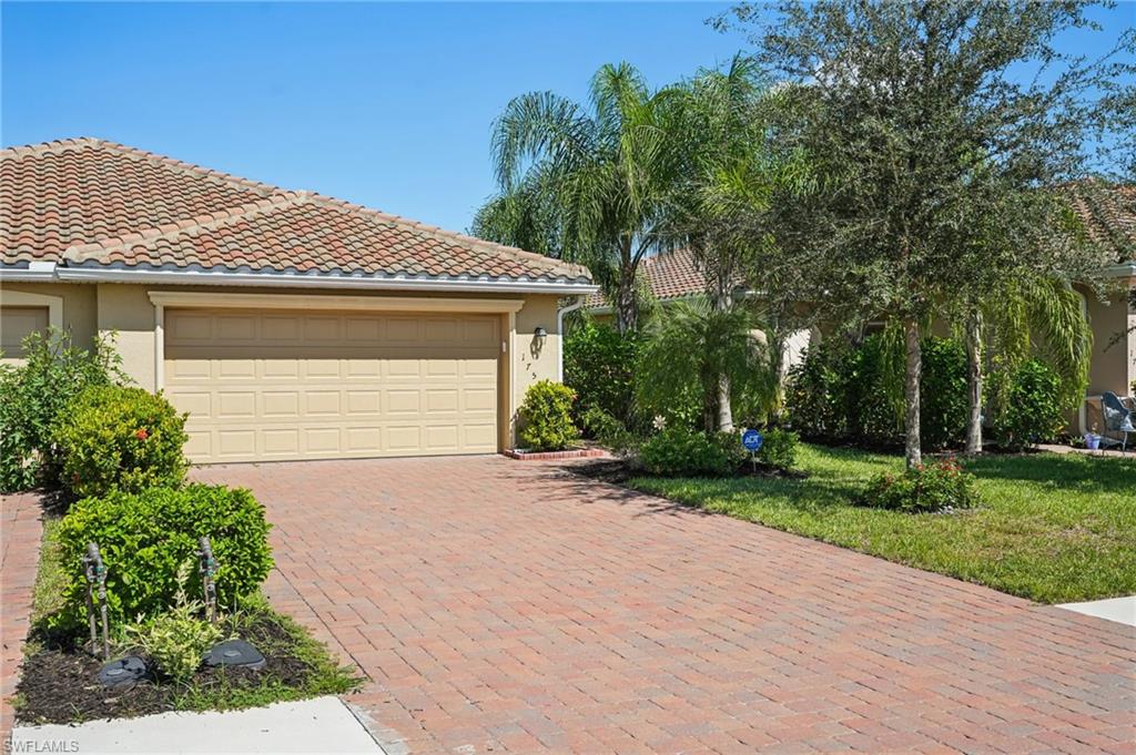 SELLER INCENTIVE - HOA fees paid through end of 2026 with acceptable offer by May 1st. 
Move-in ready and beautifully maintained, this Orchid model 2-bedroom plus den, 2-bath attached villa in Orange Blossom Ranch offers bright, modern living with timeless white finishes. Step inside to a light-filled, spacious great room featuring tile flooring throughout, crown molding, and new lighting and fans, creating a clean, contemporary feel. The kitchen showcases white shaker cabinetry and granite countertops, flowing seamlessly into the dining and living areas, perfect for everyday comfort and entertaining. Sliding glass doors open to a screened lanai, ideal for enjoying indoor-outdoor Florida living. The primary suite includes dual vanities, a walk-in closet, and an ensuite bath with a generous walk-in shower. A versatile den provides space for a home office, guest room, or hobby area. An attached two-car garage adds convenience. Residents enjoy resort-style amenities including two pools and spas, a fitness center, tennis, basketball and volleyball courts, playgrounds, and an active social calendar, all supported by a low HOA. Located within a highly regarded school district, this well-maintained villa is an exceptional opportunity to enjoy comfortable, Florida-style living in Orange Blossom Ranch at an attractive price.