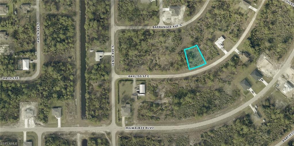 Slightly oversized buildable lot with a brand new paved road and power at the street! Conveniently located just off Genoa Ave & Milwaukee Blvd with quick access to State Road 82 for an easy commute. Surrounded by new construction throughout this desirable yet quiet neighborhood, this property is ideal for your dream home or a smart future investment. Build now or hold for long-term appreciation!