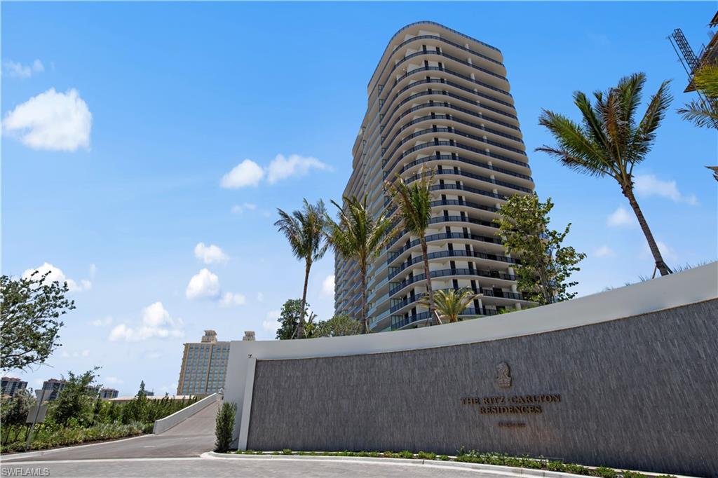 Residence 503 at The Ritz-Carlton Residences, Estero Bay, is a brand-new 5th-floor branded residence inside the South Tower of one of Southwest Florida's last great stretches of waterfront, tucked between Naples and Sanibel Island. To the west, five hundred acres of mangrove, oyster bed, and open water, Florida's first aquatic preserve, held in conservation, never to be built upon. The sunset belongs to this terrace. It always will.

Saltleaf is a master-planned village by London Bay Development, with architecture by Arquitectonica, interiors by Meyer-Davis Studio, landscape by EDSA, and a Raymond Floyd–designed Saltleaf Golf Preserve. The South Tower rises as a sculptural twenty-two stories whose cascading, curved balconies ripple down the façade like the coastline itself.

A private elevator opens directly into the foyer of Residence 503, which offers dual exposure on the fifth floor, sunrise east, Gulf sky west. The 03 floor plan carries the longest owner's suite in the building. Interiors are organic modern: sand, water, sky drawn into a quiet palette. Wide-plank white oak underfoot. Walls of sliding glass to both terraces. A kitchen built for quiet coffee and dinner parties alike  a Wolf six-burner gas range, Italkraft cabinetry, polished Italian porcelain, a wet bar with a Sub-Zero 102-bottle dual-zone climate vault.

The owner's suite is a spa, a floating Italkraft vanity in matte Dekton, a freestanding Waterworks tub, an oversized shower, a custom Italkraft dressing. Private wine and whiskey lockers in The Oasis convey. Two deeded EV parking spaces. A climate-controlled storage room.

What surrounds the residence is the reason people choose this address. The Ritz-Carlton Gold Standards are delivered here under a Marriott-managed agreement  not a brand license. The distinction matters. Behind two 24/7 guarded gates: three resort pools and a one-acre lagoon with cabanas and shaded pavilions, the Wine & Whiskey Lounge, the Sunset Lounge and pool bar, the Sports & News Café with complimentary breakfast, a Card Room and Library, demonstration kitchen, sports simulator lounge, screening room, salon and spa, Technogym fitness with yoga and Pilates studios, steam and sauna, pet grooming, and a fully staffed lobby. Backed by global Ritz-Carlton reciprocity through Onvia Owners, a standing reservation in Aspen, a car waiting in New York, fresh flowers on arrival.

Beyond the tower, the 500-acre village of Saltleaf unfolds on foot. Acqua Bistecca by Michael Mina, the Raymond Floyd 18-hole championship and 9-hole short course, tennis, pickleball, bocce, a 144-acre nature preserve, and the 72-slip Saltleaf Marina. Coconut Point Mall is five minutes away. A true lock-and-leave: twenty minutes from RSW and a private FBO.

A family seat, a trust asset, or a quiet stop on a larger map. Mornings face the sunrise. Evenings face the Gulf. Throughout, the standard of The Ritz-Carlton.