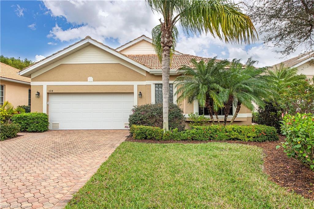 H.16219 - Location! Gated community minutes from both beautiful Lely Barefoot Beach and DelNor Wiggins State Park with beach access!  Excellent location on the lake and a cul-de-street near the clubhouse. Great room design with formal dining and wide lake view. Lots of sliders to the beautiful stone pool deck with updated screens and new pool heater (2018) and recent exterior paint (2018). Great island kitchen with breakfast bar. Spacious rooms with Plantation shutters, tray ceilings, upgraded tile floors, upgraded lighting and ceiling fans. Excellent opportunity to live minutes from the beach with low association fees.