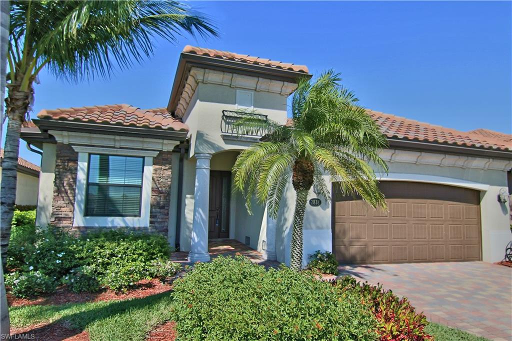 Come home to sun all day on the pool with North exposure and Clusia hedges on both sides for privacy facing the waterway and palm trees. Beautiful Isabella Model with a spacious open great room floor plan with impact glass all around, 4 bedrooms, 2 full baths and 2 car garage. Quiet peaceful and serene (away from the road noise of US-41) with an outstanding private and beautiful water view. Private screened lanai with sparkling pool and spa has a natural gas summer kitchen with refrigerator, granite counters and updraft vent hood. Upgrades include tile throughout the home, ceiling fans, window blinds  washer & dryer and stainless steel kitchen appliances. The appliances are natural gas and the pool is heated with natural gas. Fiddler’s Creek offers five star amenities including fitness, dining, spa services and extensive activities and events. Golf, tennis, and beach memberships are optional.