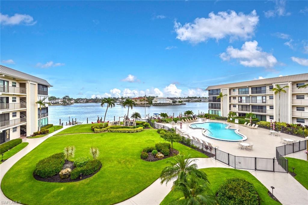 AVAILABLE NOW FOR 2027 SEASON. A DREAM COME TRUE! Fabulous  RARE 3 BEDROOM unit in the heart of the Moorings, a very desirable and exclusive location in Naples, ONE BLOCK FROM THE BEACH.  This home is conveniently located between the Gulf of Mexico and Naples Bay, a SHORT WALK  to VENETIAN VILLAGE, and a SHORT DRIVE to DOWNTOWN Naples. This unit offers everything you've been looking for, total renovation, exquisite furnishings, LUXURY and comfort, and breathtaking views of the bay. Take a few steps to the beach to enjoy a morning stroll or the breathtaking sunsets. Only a short drive and you can enjoy Naples fabulous shopping and exquisite dining on 5th Ave and 3rd Street. Minimum 90 days, no pets. Why suffer in the cold when you can be in PARADISE this coming winter....MINIMUM 90 DAYS REQUIRED BY CONDO ASSOC,