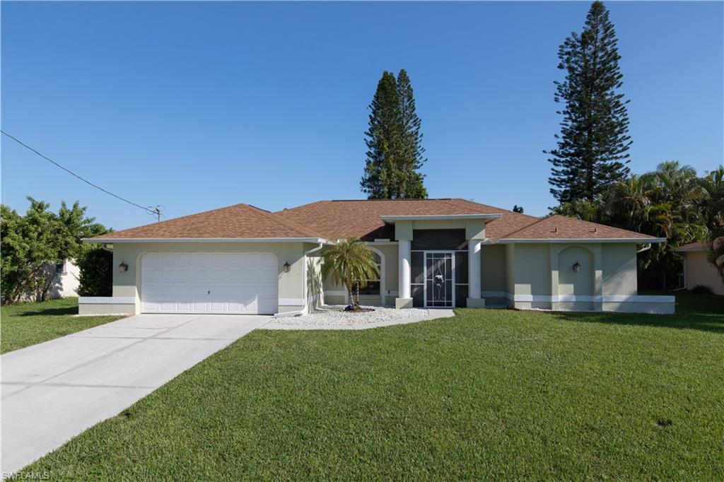 This 4 bedroom pool home is ready for you! Open floor plan. Living room, dining room, kitchen and  owner's suite overlook the HUGE paver lanai and large volleyball pool. (Deep end is in the middle) Remodeled kitchen features quartz counter tops, stainless steel appliances and beautiful back splash. Laundry room is separate and you don't have to walk through it to get to the garage. All hard surface flooring for easy care. Pool bath too! Owner's suite is roomy and his and hers closets and sinks as well as a walk-in shower. 2018 roof and pool cage. Assessments paid. Low maintenance landscape makes sure you have plenty of time to enjoy your new pool.  Great location, just south of Veterans Parkway. Close to shopping, restaurants, churches and schools.  Let's go take a look today!