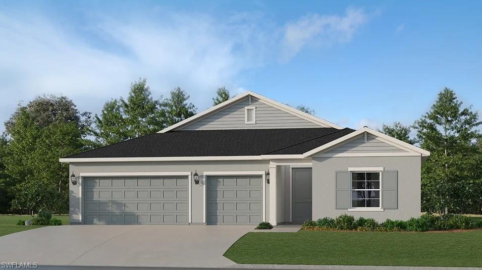 One or more photo(s) has been virtually staged, AI generated or rendered.  Discover the enchanting community of Willow in Punta Gorda, where resort-style amenities and curated events meet effortless coastal living just minutes from Charlotte Harbor. This new home is conveniently laid out on a single floor in a design to promote ease of living and everyday multitasking. It showcases an airy layout shared among the modern kitchen, lovely dining room and welcoming family room, while nearby are glass sliders leading to a spacious covered porch for outdoor enjoyment. Situated at opposite ends of the home are two secondary bedrooms and a private owner’s suite with an attached bathroom and oversized walk-in closet. Prices, dimensions and features may vary and are subject to change. Photos are for illustrative purposes only. Estimated delivery date is late 2026/early 2027.