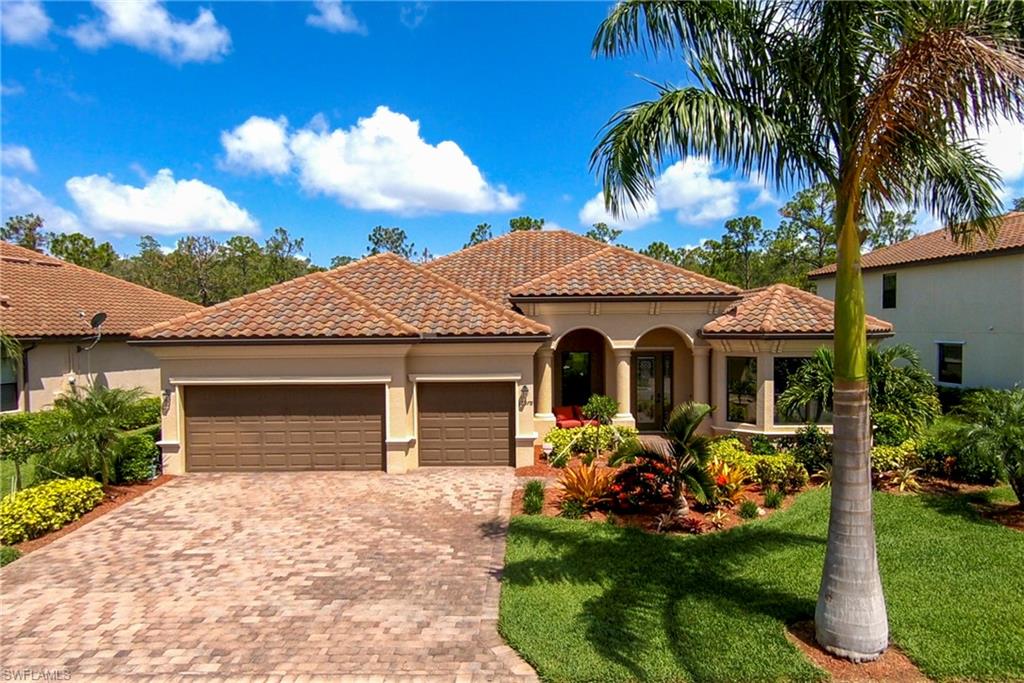 H.14662 Major Price Reduction. Embrace the Tranquility of this 5 Bedroom 3 Bath 2937 square foot pool home that borders the famous Six Mile Cypress Slough Preserve. Designer touches throughout --- from the clean, elegant palette of paint choices to the custom lighting-- make this a one of a kind home. The livability of this design with Formal Living and Dining Rooms, as well as an inviting Family Room that flows easily from the Open Kitchen makes this a sought after floor plan. 
Volume ceilings with crown molding, accented by trays add to the expansive feeling of the home.  The kitchen is a chef's dream with double ovens, Invection cooktop, pullouts, warm cabinetry, stainless and granite, as well as a center island to maximize work space. The  Master Suite is designed with a private sitting room and luxurious bath with walk-in shower and graceful soaking tub.  The light filled front guest room with Bay window functions easily as an office/den or bedroom. This split plan features an additional 3 bedrooms and 2 baths in two separate wings. The unspoiled Cypress Preserve forms the serene setting for the large pool and spa. The three car garage is an added bonus to be enjoyed.
