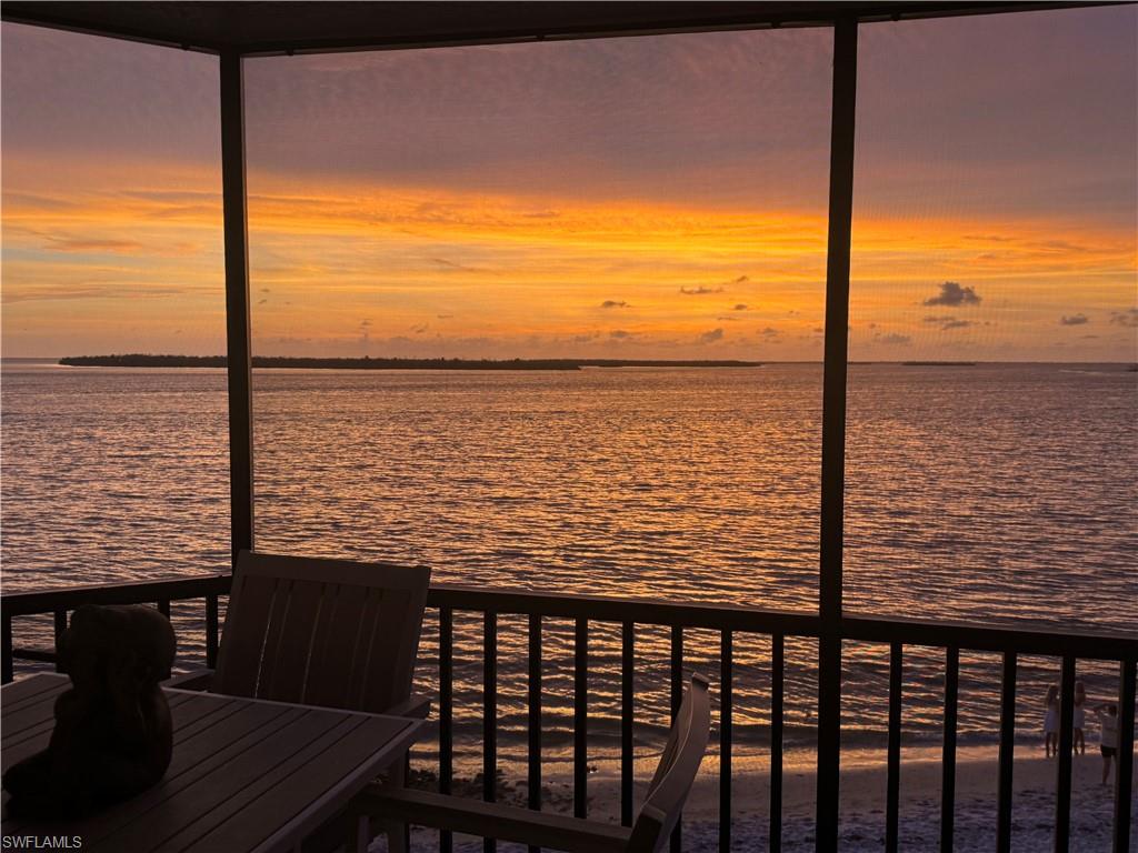 This professionally designed, completely renovated 6th floor 2 bedroom/2 bath unit in the Bay View Tower is a must see. Adjacent to the Sanibel Harbour Marriott Hotel, the unit features tile flooring throughout, high end fixtures, quartz countertops and newer appliances. Stunning views of the Gulf of Mexico and San Carlos Bay. Relax and enjoy beautiful sunsets from your private screened in lanai! The unit being sold turnkey except for personal items. Mariott membership available featuring a full-service spa, tennis, pickleball, saunas, steam rooms, indoor pool, and fitness center. Located just before the Sanibel Causeway on the Punta Rassa Peninsula. Property shown as Unit 204 in LEEPA.