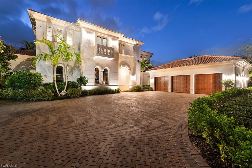 Elegance and overwhelming beauty are in this 5-bedroom, 8-bath Isla Del Sol home in the award-winning community of Fiddler’s Creek! Enter through the front doors and be greeted with a breathtaking view of the pool, lake and golf course. The marble tiling will guide you through the home. Culinarians will enjoy the chef’s kitchen with top-of-the-line appliances and granite countertops. Wine connoisseurs can take pleasure in the custom wine room with space for over 1,000 bottles! The master bedroom suite and 2 bathrooms are highlighted by an impressive drop-in tub. It also boasts a bay window view and direct entry to the pool, spa and patio. An elevator to upstairs will showcase 3 guest bedrooms, each with an en-suite full bathroom. Movie lovers will appreciate the private in-home theater with reclining seats. A corner slider opens to the screened-in patio from the kitchen and living room, providing easy access to the open-air, custom pool and spa! Western exposure will provide private viewing of the best sunsets in Florida. The award-winning community of Fiddler’s Creek offers luxury amenities including a resort-style pool, restaurants, fitness, tennis, pickleball, bocce and more.