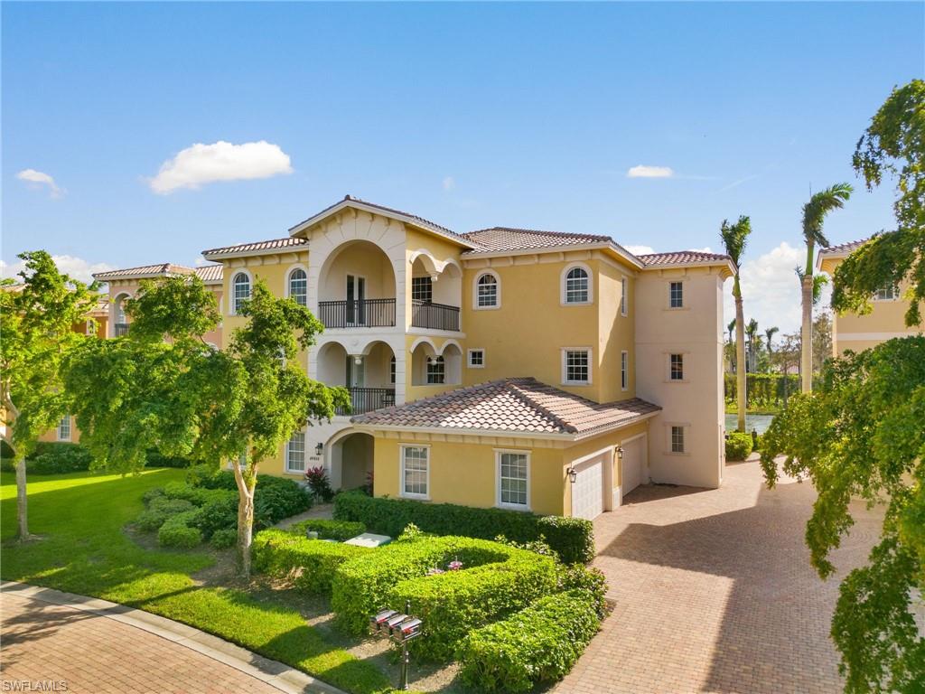 PARADISE awaits at the #1 community in the USA, Miromar Lakes! Recently remodeled beachfront penthouse that offers three spacious bedrooms, three & a half bathrooms, and a den. This third floor unit comes equipped with its own private elevator, boasts a spacious open-concept floor plan with a large living area and a formal dining room. Gorgeous custom wood beams in the living room with tray ceilings and crown molding throughout. The kitchen has been recently remodeled and includes a new Quartzite countertop. Enjoy the beach in your backyard and the amazing views from your large private wraparound lanai with a highly desirable southern exposure. Miromar Lakes world-collection amenities include an award-winning clubhouse, the Blue Water Beach Grill, a tranquil 10,000 square foot infinity pool and spa, fitness center, tennis courts, Arthur Hills Signature Golf Course, 700 acres of freshwater lakes, where many water sports take place, and 3 miles of soft sandy beaches! Call today this one will not last long.