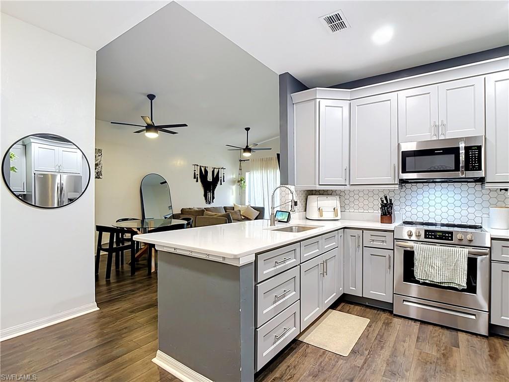 Welcome to this beautifully updated three bedroom, two bath condo featuring modern finishes, a bright and open layout, and thoughtful upgrades throughout. No damage from recent storms and brand new AC unit. Perfectly located just minutes from shopping, dining, entertainment, and the beach, this home offers the ideal blend of comfort and convenience. Whether you’re looking for a primary residence, vacation getaway, or investment property, this move-in-ready condo is a must-see.The large resort pool and spa overlook the 26 acre lake with plenty of lounge chairs for enjoying either sun or shade. The pet-friendly community has low HOA fees. This is a must see, schedule your showing today.