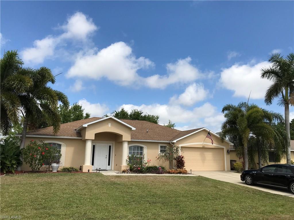 Beautiful 4 bedrooms and 2 elegant bathrooms home with Den which is just enough to be your  Formal dining or Family room, recently remodeled spacious granite counter tops kitchen area with amazing enormous island. Spacious lot with nice landscaping which has enough space for large pool if the new owner desire. This home is in highly desirable location, close to downtown Cape Coral, shopping, restaurants. Cape Coral Yacht Club with Cape Coral beach is in minutes, not far from Fort Myers Beach, Sanibel and Captiva Islands, Airport. That is the home to enjoy. Please, come see, it will not last long!