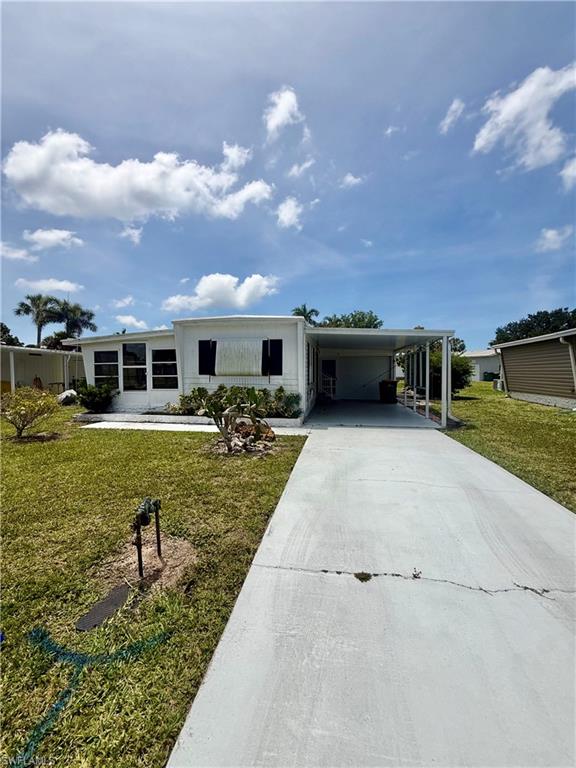 Welcome to this beautifully maintained 2-bedroom+den, 2 bath mobile home located on a peaceful and private lot in the highly sought-after Riviera Colony. This inviting residence offers comfortable, low-maintenance living in a quiet, friendly, and active 55+ community—all at an affordable price. Best of all, you own the land, which means no land lease fees. The home features a NEW ROOF from 2023, a functional layout, plenty of natural light, and comfortable space to relax or entertain. With a quarterly fee of just $395, residents enjoy a well-kept neighborhood where pride of ownership truly shines. Ideally located just 6 miles from Naples’ beautiful white sandy beaches and close to 5th Avenue, this home offers easy access to world-class dining, shopping, and entertainment while still enjoying the serenity of a peaceful community setting. Whether you are looking for a seasonal getaway or a year-round residence, this Riviera Colony gem is a wonderful opportunity to enjoy the best of Southwest Florida living.