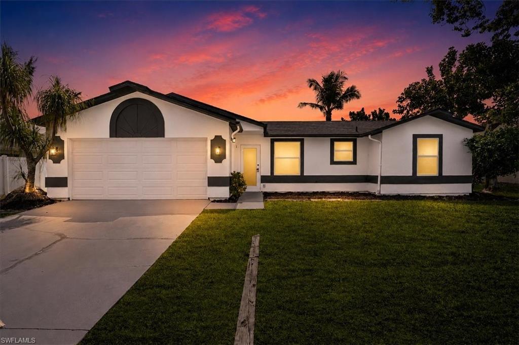 Welcome to this beautifully renovated Cape Coral home where every detail has been thoughtfully updated for modern Florida living. This stunning property underwent a complete remodel in 2026 and offers peace of mind with major upgrades throughout, making it the perfect choice for homeowners seeking a truly turnkey residence.

The home features a brand-new roof (2026), all-new hurricane impact windows, and a new hurricane impact garage door, providing enhanced storm protection, energy efficiency, and insurance benefits. Inside, you'll find gorgeous luxury vinyl plank (LVP) flooring throughout, fresh modern finishes, and an open, inviting layout designed for comfortable living and entertaining.

The fully remodeled kitchen showcases new soft-close cabinetry, stylish finishes, and ample storage, while both bathrooms have been completely updated with new soft-close vanities, beautifully tiled showers, and all-new plumbing fixtures. Every upgrade has been carefully selected to create a fresh, contemporary feel throughout the home.

Situated in the highly desirable Southwest Cape Coral area, this property offers exceptional convenience with easy access to shopping, dining, entertainment, and outdoor recreation. You'll be just minutes from Cape Harbour Marina, Tarpon Point Marina, grocery stores including Publix, Target, and Walmart, as well as numerous restaurants and waterfront dining options. Commuters will appreciate quick access to Veterans Memorial Parkway and Cape Coral Parkway, providing convenient connections to Fort Myers and surrounding areas.

Enjoy Florida's famous Gulf Coast lifestyle with nearby beaches including Yacht Club Public Beach, Fort Myers Beach, and the world-renowned shores of Sanibel Island, all within a short drive. Boat ramps, parks, golf courses, fishing, and waterfront activities are also close by, making this an ideal location for both full-time residents and seasonal homeowners.

Don't miss this opportunity to own a fully remodeled, move-in-ready home in one of Cape Coral's most sought-after locations. Schedule your private showing today!