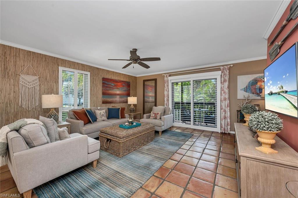 Furnished Three-Level Townhouse in the Heart of Olde Naples — Golf Cart Included

Live the Olde Naples lifestyle from one of downtown's best-kept secrets. Tucked inside Naples Marina Villas — an intimate six-residence enclave just steps from Naples Bay — this one-of-a-kind, three-level townhouse offers 3 bedrooms, 3.5 baths, and 1,838 square feet of beautifully appointed living space, plus something almost unheard of this close to the beach: an attached two-car garage.

Best of all, it's offered fully furnished and turnkey — arrive with your suitcase and start living the Naples life the same day. Every detail has been handled, from stylish furnishings to a fully equipped kitchen. And here's the icing on the cake: a golf cart is included for your use, the ultimate way to get around downtown Naples in style.

Enjoying life here is effortless. Cruise the cart to the beach for sunset, bike to the Gulf for a morning swim, stroll to Cambier Park for tennis or a concert under the stars, and finish the evening with dinner and theater on Fifth Avenue South — all just minutes from your front door. Boaters will love the marina directly across the street.

Inside, the split-bedroom floor plan lives beautifully across three levels, with an updated kitchen, refreshed bathrooms, a spacious family room, in-residence laundry, and a screened lanai overlooking lush, landscaped grounds. Impact-resistant windows and doors provide year-round peace of mind, and recent updates — new roof, new A/C, and new water heater — mean true worry-free living.

Furnished, turnkey, golf cart included, two-car garage, unbeatable location — rentals like this simply don't come along in Olde Naples. Schedule your private showing today.