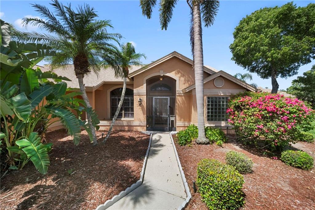 Welcome to Fountain Lakes! Ideally located west of U.S. 41 and directly across from Coconut Point, this beautifully maintained home offers the perfect combination of location, value, and lifestyle. Nestled on a quiet cul-de-sac with a spacious pie-shaped lot, this desirable 3-bedroom, 2-bath residence features an open floor plan with soaring ceilings, a separate living room and family room, an updated kitchen, a newer roof (7/2024)), and an expansive screened lanai perfect for relaxing or entertaining.

Fountain Lakes is one of Estero’s most sought-after communities, known for its friendly atmosphere, low HOA fees, NO FLOOD ZONE, and outstanding amenities. Residents enjoy a 9-hole par-3 golf course with no golf fees, tennis and pickleball courts, bocce and shuffleboard, a community pool, clubhouse, fitness center, billiards room, library, playground, picnic and BBQ areas, and a full calendar of social activities.

Conveniently located near shopping, dining, beaches, and Southwest Florida International Airport, this home offers exceptional Florida living. Easy to show—schedule your private tour today!