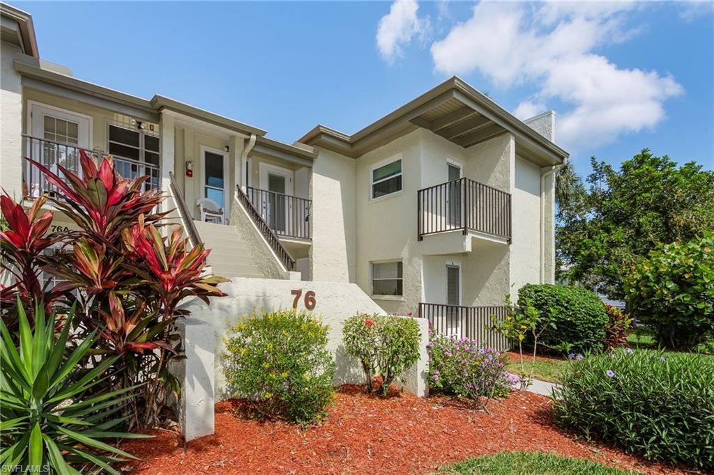 Impressive as either a permanent home or a winter oasis, this bright and airy condo is sure to charm. The first thing you’ll notice is how move-in ready this home is. You don't even need to bring furniture as the furnishings come with it!! This condo features newly installed (2019) impact rated windows and doors all around so no need to worry just lock it and leave if you only want to stay during the winter or whenever you feel the urge to travel. Both bathrooms have been updated and the kitchen while older has been extremely well maintained and features plenty of cabinet and counter space. In unit washer and dryer are also included just off the enclosed lanai which overlooks a landscaped green space. Clean and meticulously maintained, this 55+ community truly is a "hidden garden" featuring a community pool and clubhouse with fitness center and ALL with LOW condo fees. Right in the middle of one of the most sought after areas of South Fort Myers! This is an easy home to love. Priced right and is guaranteed to move fast. *** HIGHEST AND BEST due by noon Tues 5/18 with acceptance no earlier than Wed 5/19 all offers will be reviewed Tues and responded to within 24 hours.