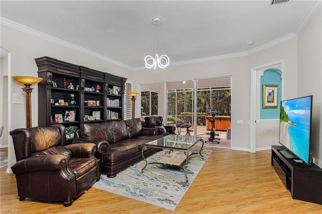 This Mayfield if full of recent upgrades to the kitchen, and both Master Bath as well as Guest Bath This is the only villa that affords garage entry to the interior bypassing the Laundry Room. It has an extended lanai complete privacy from the golf course, andan above ground HotTub