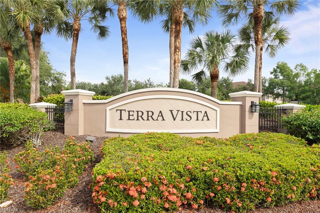 Available now in Terra Vista! This popular Barrington floor plan Coach Home offers 3 bedrooms, a versatile den, and 2 full baths, providing plenty of space for family, guests, or flexible everyday living. The den/home office creates the perfect setting for remote work, hobbies, or a quiet retreat. Designed with an open-concept layout, the spacious family room flows seamlessly into the eat-in kitchen, highlighted by granite countertops and creating an inviting space to gather and entertain. The generously sized primary suite easily accommodates a king-sized bed and features a large walk-in closet for added convenience. Step outside to the screened lanai and enjoy Southwest Florida’s indoor-outdoor lifestyle year-round. Additional highlights include extra storage, a 1-car attached garage with a double driveway providing ample parking, and the added peace of mind of a new AC system installed in 2023. Located in Flood Zone X with no required flood insurance, Terra Vista offers additional confidence and security for homeowners. Whether you're searching for the perfect seasonal retreat or a comfortable full-time residence, this Coach Home offers low-maintenance living in a friendly gated community. Conveniently located near shopping, dining, Southwest Florida International Airport, and Southwest Florida’s beautiful beaches, Terra Vista delivers the ideal combination of convenience and lifestyle.