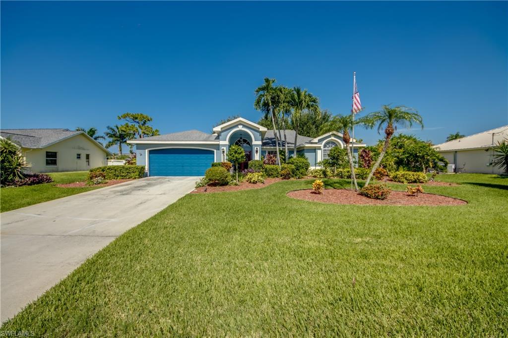 Welcome to this beautifully maintained 2-bedroom, 2-bathroom split-bedroom, 1800+ sqft home with a versatile flex den, perfectly situated in the heart of Southwest Cape Coral on a triple lot. Designed for both comfort and functionality, the split floor plan offers privacy for homeowners and guests alike, while the flex den provides the ideal space for a home office, hobby room, or potential third sleeping area. Custom woodwork throughout entire home.  This would be amazing as a second home or and AirBnB/VRBO property. 

Step outside to your private backyard oasis featuring a sparkling in-ground pool, screened pool cage, and a spacious covered lanai—perfect for year-round Florida living, entertaining, or simply relaxing.

Inside, you'll appreciate the exceptional craftsmanship and thoughtful upgrades, including custom built-in cabinetry throughout the home, providing both beauty and abundant storage. The garage is equally impressive with custom shelving, keeping everything organized and easily accessible.

This home has been meticulously cared for and reflects true pride of ownership. Located in a quiet, well-established neighborhood, you'll enjoy the convenience of being just minutes from grocery stores, pharmacies, medical facilities, restaurants, shopping, and entertainment. With quick access to major roadways, commuting is effortless while still enjoying the peace and tranquility of a location free from traffic noise.

Whether you're looking for a full-time residence, seasonal retreat, or investment opportunity, this exceptional Southwest Cape Coral home offers the perfect combination of comfort, convenience, and Florida lifestyle.