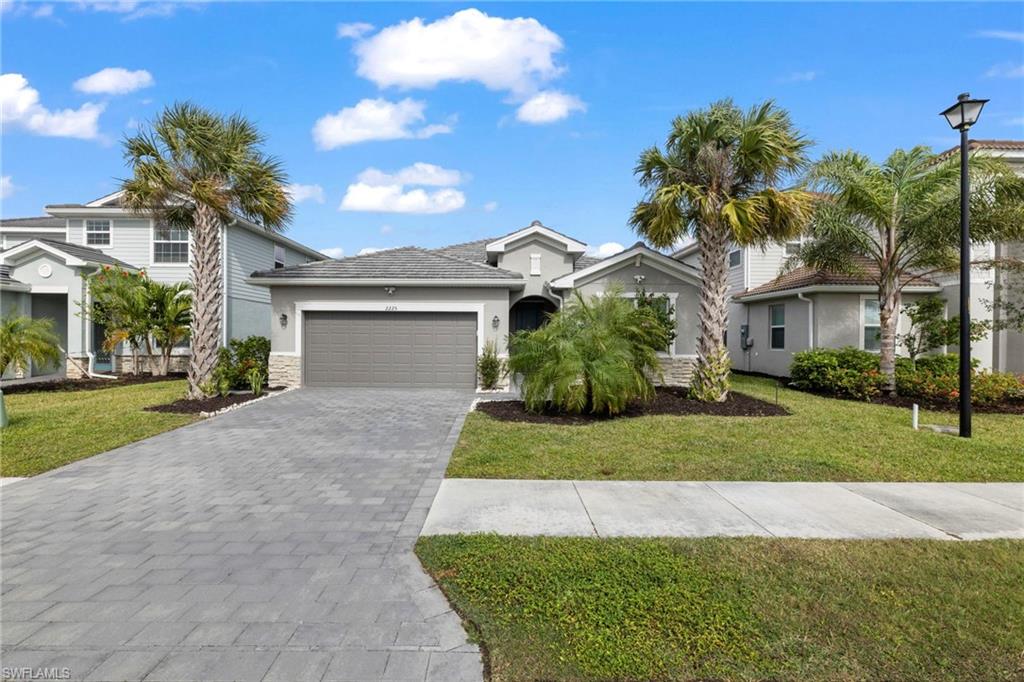 One of the most sought-after floor plans in Orange Blossom Ranch, the Marsala offers over 2,200 square feet of single-story living with 3 bedrooms + den and 3 full bathrooms. Designed with both functionality and privacy in mind, the split-bedroom layout features two bedrooms at the front of the home, including a private junior suite with its own full bath. A versatile den provides the flexibility for a home office, playroom, or additional living space, while the spacious owner's suite is privately situated at the rear of the home, creating a peaceful retreat.

Better than new and move-in ready, this home is highlighted by a custom saltwater pool and spa, complete with a removable pool safety fence for added peace of mind, a screened lanai, and a tile roof. Enjoy Florida living year-round with seamless indoor-outdoor living, a covered outdoor entertaining area, and no homes directly behind you, creating a peaceful and private backyard setting. Inside, you'll find stone countertops, diagonal tile throughout the main living areas, crown molding, stainless steel appliances, an epoxy-coated garage floor, a spacious laundry room with a utility sink and additional storage, and a large kitchen island overlooking the great room and outdoor living space.

Orange Blossom Ranch is a welcoming, family-oriented community offering an incredible value with low HOA fees and an impressive lineup of amenities. Residents enjoy resort-style pools, a state-of-the-art fitness center, clubhouse, splash pad, playground, tennis, pickleball, basketball, sand volleyball, fishing piers, and year-round community events.

Conveniently located in an area experiencing tremendous growth, Orange Blossom Ranch offers easy access to an expanding selection of shopping centers, restaurants, and everyday conveniences—many just a short walk or golf cart ride away. As the surrounding area continues to evolve, residents enjoy the perfect blend of modern convenience, an active community lifestyle, and the small-town feel that has made Orange Blossom Ranch a favorite among so many Southwest Florida buyers.