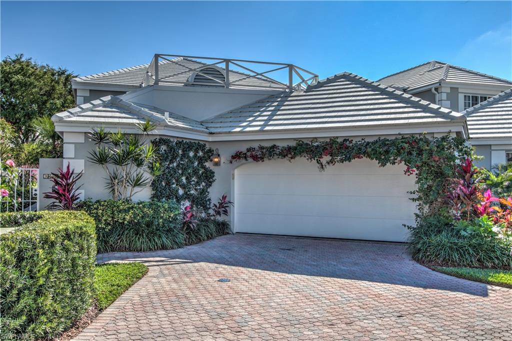 Rarely available one of a kind 3 Bedroom single-story ranch in Villa Lantana. Brilliantly and beautifully re-mastered to a full 3 bedroom 2½ bath Villa. Sophisticated inspired design palette of transitional coastal textures and warm tones. Every surface has been touched from French Oak wide plank flooring, White Shaker style kitchen cabinets, granite counter tops and stainless appliances, to elegant custom baths. Fabulous open floor plan with high volume ceiling, walls of glass flood the residence with natural light to give a boundless spacious feel to this stunning, bright and airy villa. Oversized courtyard with private pool and spa all bathed in a most sought after sunny southern exposure. Excellent rental policy and two pets are allowed.  Pelican Bay Private Membership includes beach-side dining at the 2 Pelican Bay beach restaurants. Attendants assist with beachfront services. Enjoy the 2.5 miles of pristine sugar white sand beach. Kayaking, canoeing, sailing and nature trails great for walking, jogging and biking. The community features a state-of-the art Fitness Center and Wellness Studio.