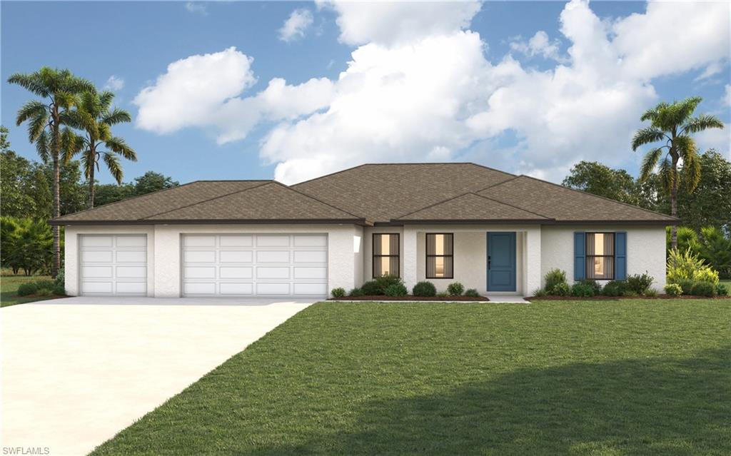 New construction - Move-in Ready!  CITY WATER/SEWER HOMESITE – ALL ASSESSMENTS PAID! SPECIAL INCENTIVES:  4.99% Fixed interest rate on FHA/VA 30-yr fixed loan with up to $14k closing costs/prepaids paid by builder – OR – get up to $18k toward closing costs, rate buydowns, and prepaids when using preferred lender and title. The St. Augustine blends elegant design with everyday functionality, offering the perfect balance of indoor comfort and outdoor living. A welcoming covered front porch leads into the heart of the home, where an open-concept layout with a vaulted ceiling creates a sense of spaciousness and flow. The dining area with double windows, gourmet kitchen with a freestanding island and pantry, and expansive Great Room with sliding glass doors all work together to maximize natural light and create an inviting atmosphere. Step outside to the large covered lanai—ideal for relaxing or entertaining.  The private Primary Suite is a true retreat, featuring two generous walk-in closets and an en-suite bathroom with a dual sink vanity, a tiled walk-in shower, and a large linen closet for added convenience. On the opposite side of the home, three additional bedrooms provide flexibility for family, guests, or the perfect home office.  Additional features include:  Quartz countertops in kitchen and baths, Shaker-style cabinetry with soft-close doors, stainless steel kitchen appliance package, upgraded plank tile flooring in main living areas, hurricane-impact windows and doors, covered entry, and an attached 3-car garage with direct access to the laundry room.  Pictures, renderings, & virtual tour are of similar home & are used for display purposes only.